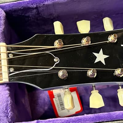 Epiphone J-180 LS Jumbo Ac/El Inspired by Gibson Frost Blue w/Case Auth Dlr #922 image 17