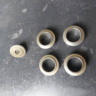 Fender Pre-CBS reverse bass tuners 60s (gold plated) complete w/ bushings and screws image 12