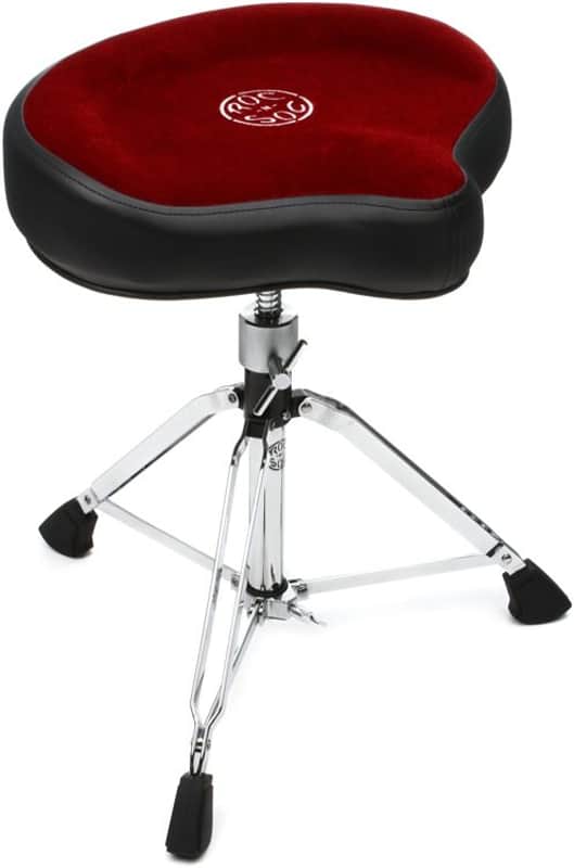 Roc-N-Soc Manual Drum Throne Original Red image 1