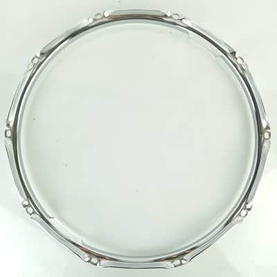 Ludwig 14"10Lug 2.3mm Resonant Snare Drum Rim/Hoop Triple Flange Vintage 80s USA image 8