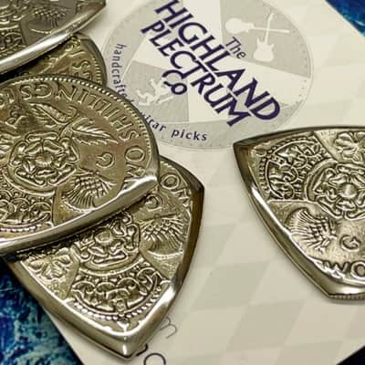 **Special Offer 20% Discount** Two (2) George VI Two Shillings Coin Guitar Picks. image 2