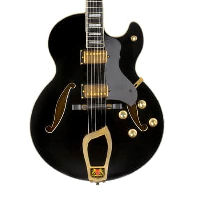 Hagstrom HJ500 Vintage Series Jazz Hollow Body Black | Reverb