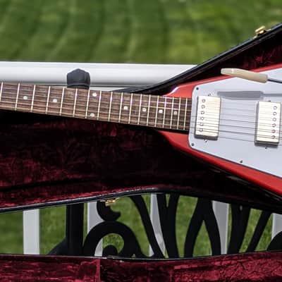 2023 Gibson Custom Shop '67 Mahogany Flying V Reissue with Maestro Vibrola - Sparkling Burgundy image 5