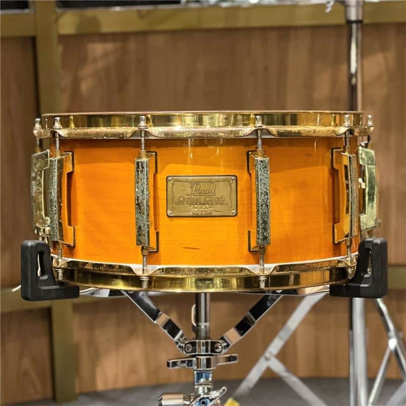 Pearl USED ​​Custom Classic One Piece Maple Snare Drum [14×6.5 / Made in Japan] image 1