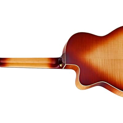 Ortega Honey Suite C/E Classical Nylon String Guitar W/ Cutaway 2017 Honey Burst image 2