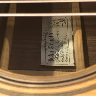 John Arnold guitar D-28 Engelmann/Old EIR Tony Rice signature on label image 11