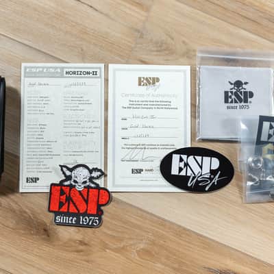 ESP USA Horizon-II Seymour Duncan Guitar w/ Case – Gold Sparkle image 10
