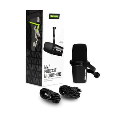 Shure MOTIV MV7 Podcast Microphone, Black, Open Box (Like New) image 2