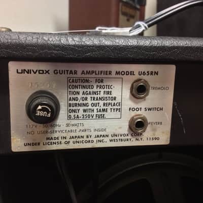 Univox Lafayette U65RN Combo Amplifier 1970s image 6