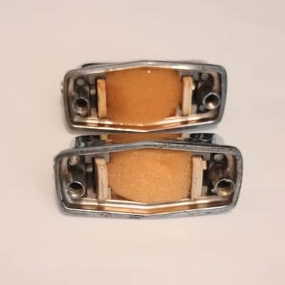 TAMA VINTAGE COFFIN STYLE IMPERIAL LUGS PAIR (2lugs) 70's - CHROME-FREE SHIP TO C-USA! image 6