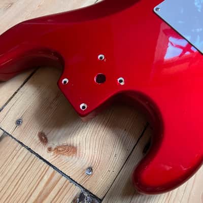 Squier Standard Stratocaster Guitar Body + Tremolo 2000 China Roadworn image 16