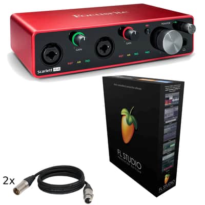 Focusrite Scarlett 4i4 3rd Gen Bundle with Ableton 10 + x2 XLR Cables, 3-metres image 1