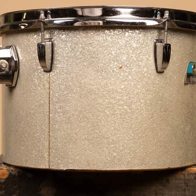 1970s Ludwig 9x13 Silver Sparkle Concert Tom image 6