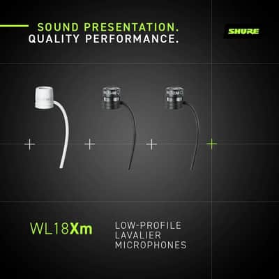 Shure WL184M Professional Low-Profile Lavalier Microphone - Supercardioid Condenser Lav Mic with TA4F Termination, includes Pouch, Tie Clip & Snap-Fit Windscreen - White (WL184MW/S-TQG) image 2
