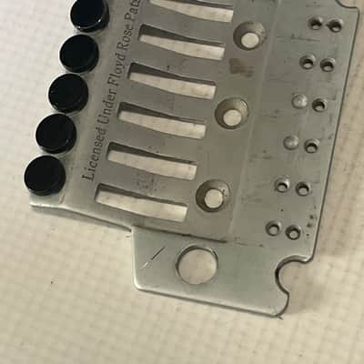 2000's Japan Jackson Licensed JT-580LP Floyd Rose Tremolo Bridge Brushed Chrome Base Plate image 6