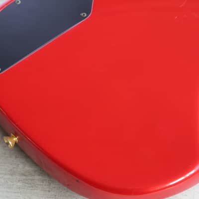 1989 Fender Japan PJR65 Jazz Bass Special PJ Active Contemporary Bass (Chrome Red) image 9