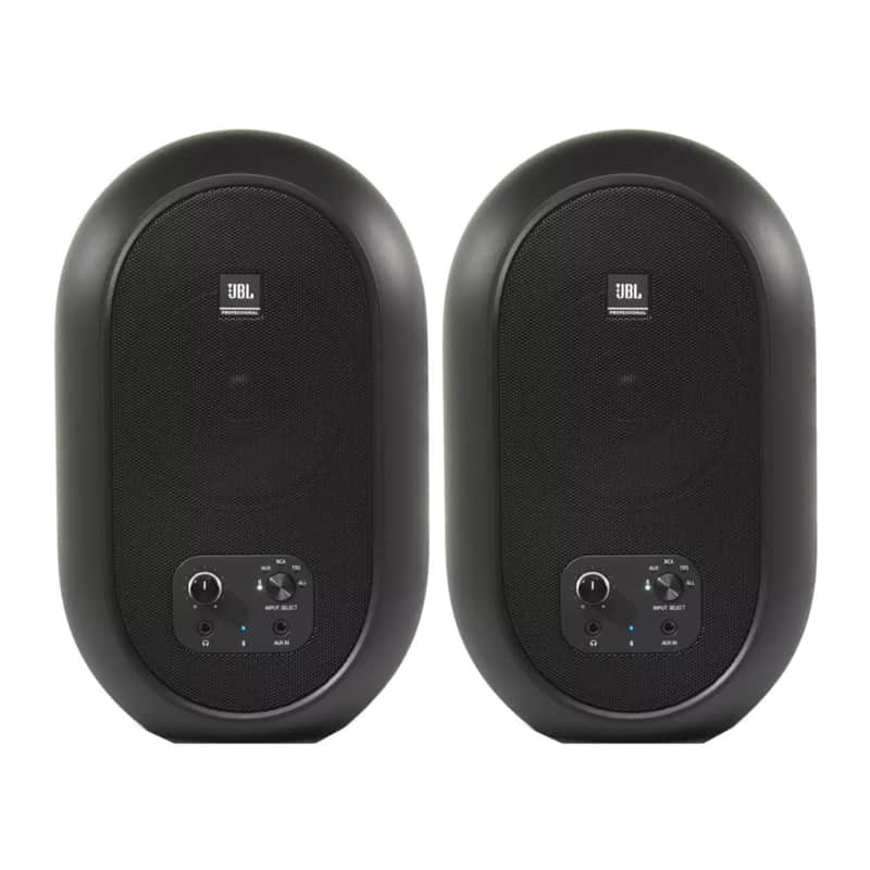 JBL Desktop Professional Reference Monitors Pair with Bluetooth (Black) image 1