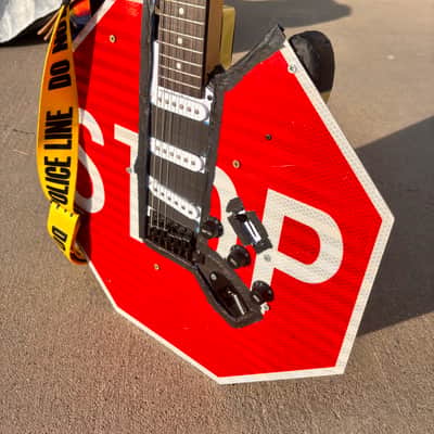 Handmade Stop Sign Guitar built on LyxPro Guitar image 2