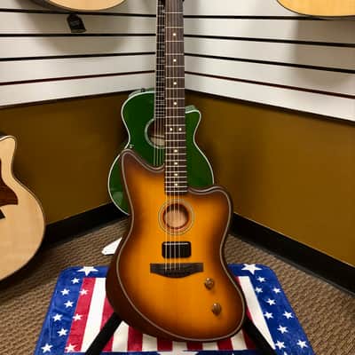 Fender Acoustasonic® Standard Jazzmaster®, Honey Burst image 1