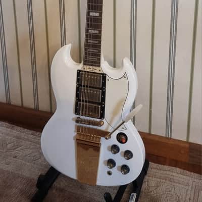 Epiphone '63 Les Paul SG Custom with Maestro Vibrola 2007 Classic White image 2