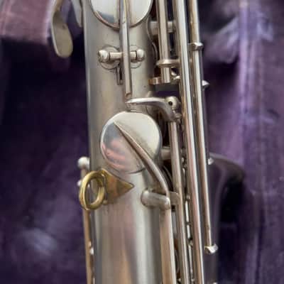 C.G. Conn Transitional Alto Sax 1932-33 Silver image 8