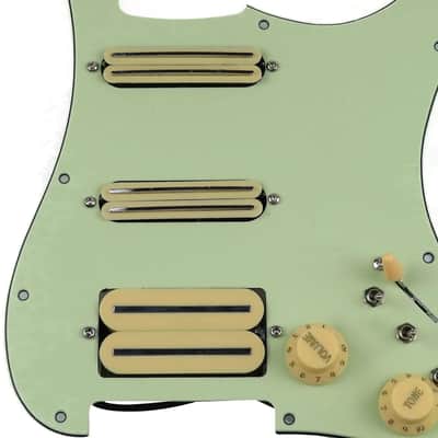 Red Pickups HSS Guitar Strat Style Prewired Loaded Pickguard image 6