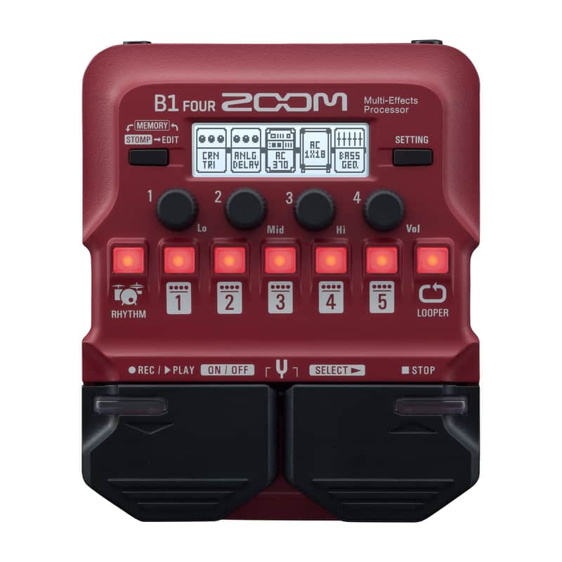 Zoom B1 FOUR Bass Multi-effects Processor image 1