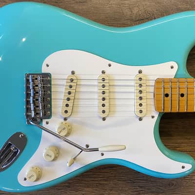 2025 Fender American Vintage II '57 Stratocaster Gloss Sea Foam Green Electric Guitar with Original Case image 1