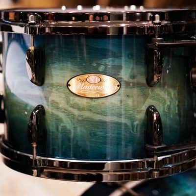 Pearl 10/12/14/16/20" Masterworks Drum Set - Scuba Blue Tamo Ash image 6