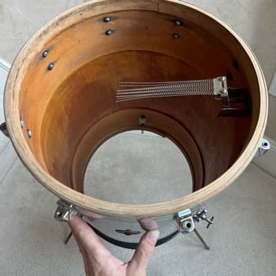 Gretsch Vintage 1951 Round Badge 14” x 21” Cocktail Snare Drum 50s - Blue Pearl image 16