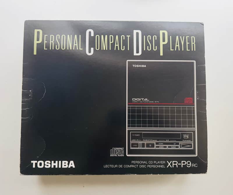 Vintage Toshiba XR-P9 CD player 1986 mint in original box w/accessories image 1