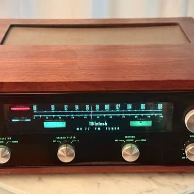 🎶✨ McIntosh MR77 FM Stereo Tuner w/ Walnut Wood Cabinet — Serviced, Tested, Strong Stereo Lock image 7