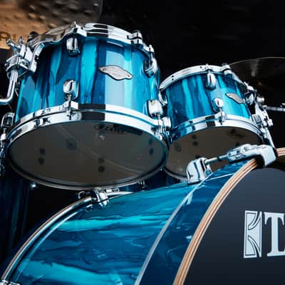 Tama MBS52RZS-SKA Starclassic Performer Shell Kit 5 pcs - Sky Blue Aurora/Chrome HW image 8