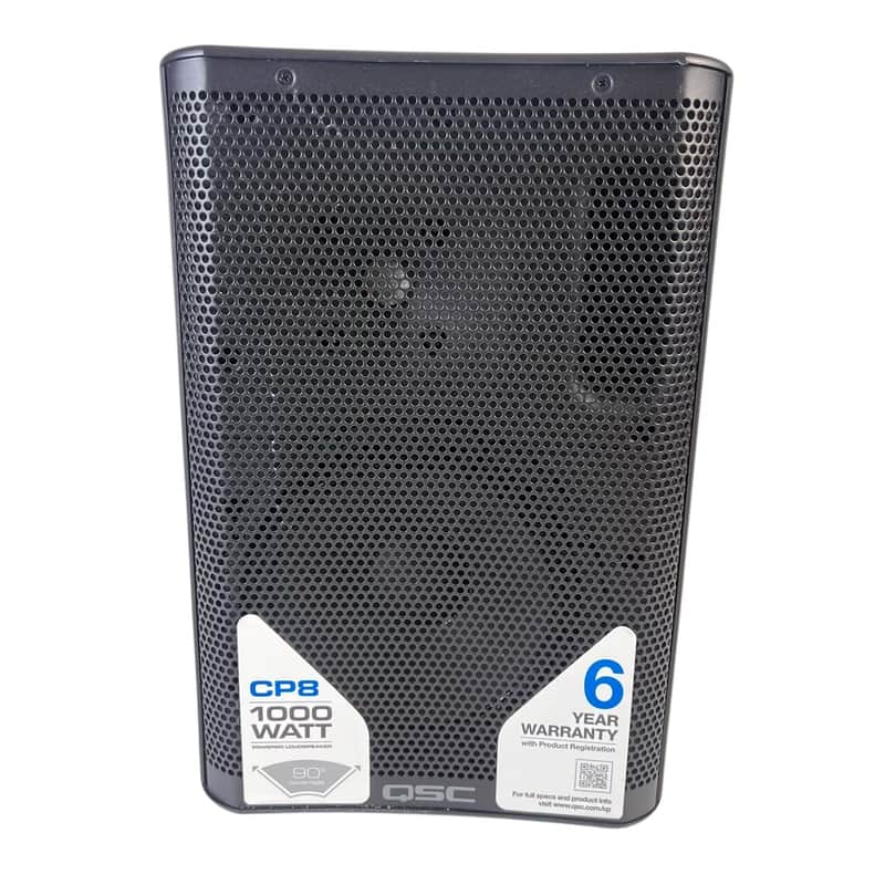 QSC CP8 8-Inch 1000-Watt Powered PA Speaker