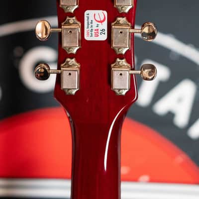 2015 Epiphone Casino CH Cherry Red Hollow-Body Electric Guitar w/Hard Case image 10