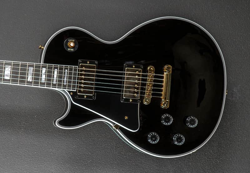 Gibson Custom Shop Les Paul Custom w/Ebony Fingerboard Gloss Left Hand - Ebony image 1