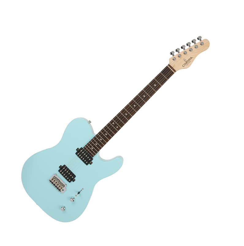 Corona Modern Standard T Daphne Blue Alder Locking Tuner HH Telecaster Tele image 1