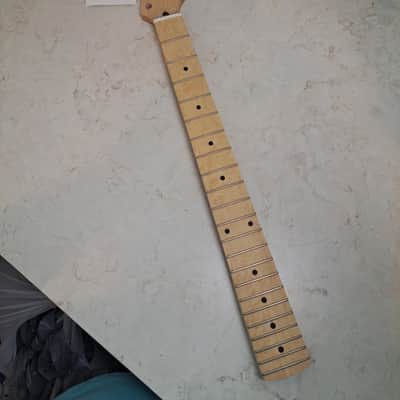 Mighty Mite 6-String Guitar Neck for Fender Stratocaster- Unfinished Birdseye Maple- NOS New Unused image 1