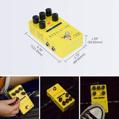 FLAMMA FS05 Modulation Pedal Stereo Digital Guitar Pedal with 11 Modulation Ring/Rotary/Liquid,price include the import duty to US buyer image 4
