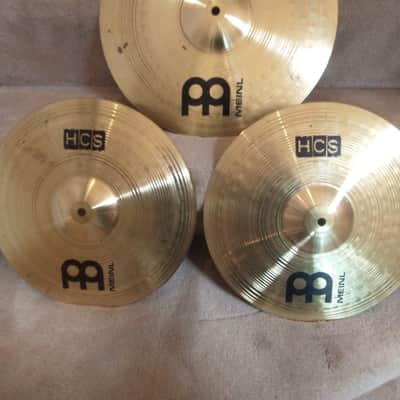 Meinl HCS cymbal set: 20 Ride, 16 crash, 14 hi hats matched set clean condition image 6