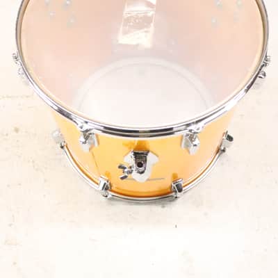 Pearl 16x16" Fiberglass Floor Tom Drum Orange Satin Vintage 1970's image 13