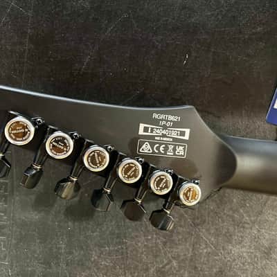 (MINT) Ibanez RGRTB621-BKF Iron Label - Flat Black image 5