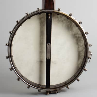 Fairbanks No. 0 5 String Banjo (1905), ser. #22907, black tolex hard shell case. image 4