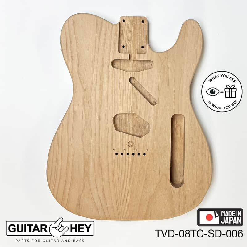 NEW Hosco JAPAN Unfinished Telecaster 62's Style Body, 2-piece - SANDED #006 image 1