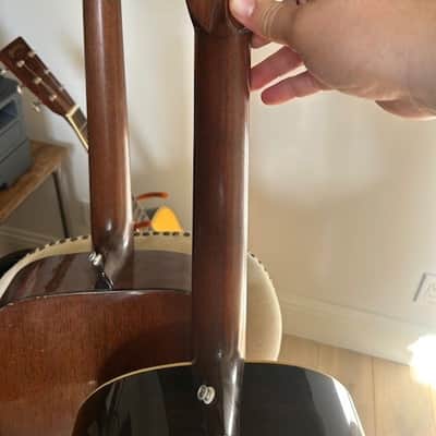 Pre-War Guitars Co. 12 Fret Dreadnought IRW w/Herringbone, Iced Tea Distress Level 2 image 19