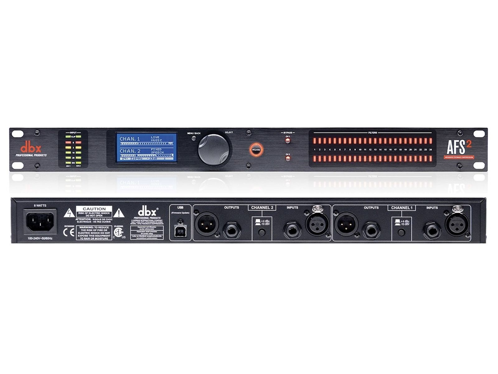 dbx ASF2 Advanced Feedback Suppression Processor w/ Full LCD