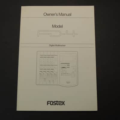 Fostex Model FD-4 Owner's Manual [Three Wave Music] image 1