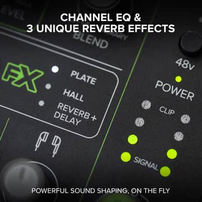 Mackie MobileMix 8-Channel USB-Powerable Mixer for Streaming and Recording with Smartphones and DSLR Cameras, Live Streaming with Instruments, Microphones, Bluetooth image 7