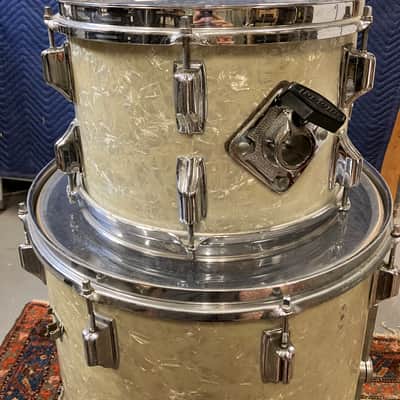 Vintage 1960’s Rogers Holiday Drum Set 20 12 16 Beavertail Lugs image 10
