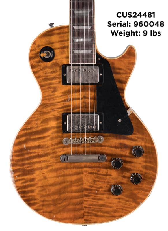 Gibson Custom Shop Heavy Aged 1959 Les Paul Electric Guitar with Hardshell Case - Sunrise Tiger w/OHSC (CUS24481) image 1